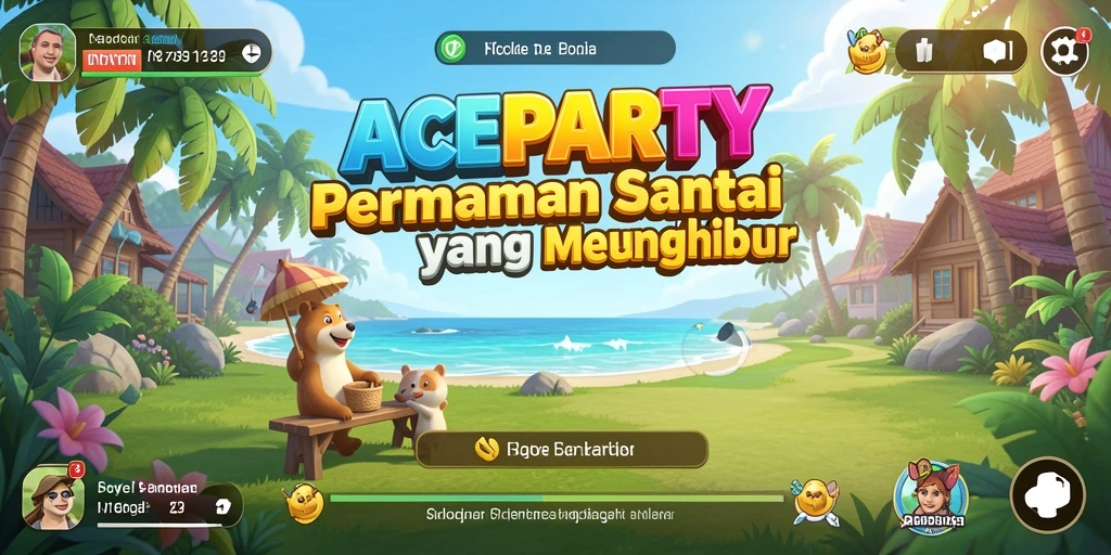 Tampilan menarik gameplay ACEPARTY dengan momen penuh keseruan.