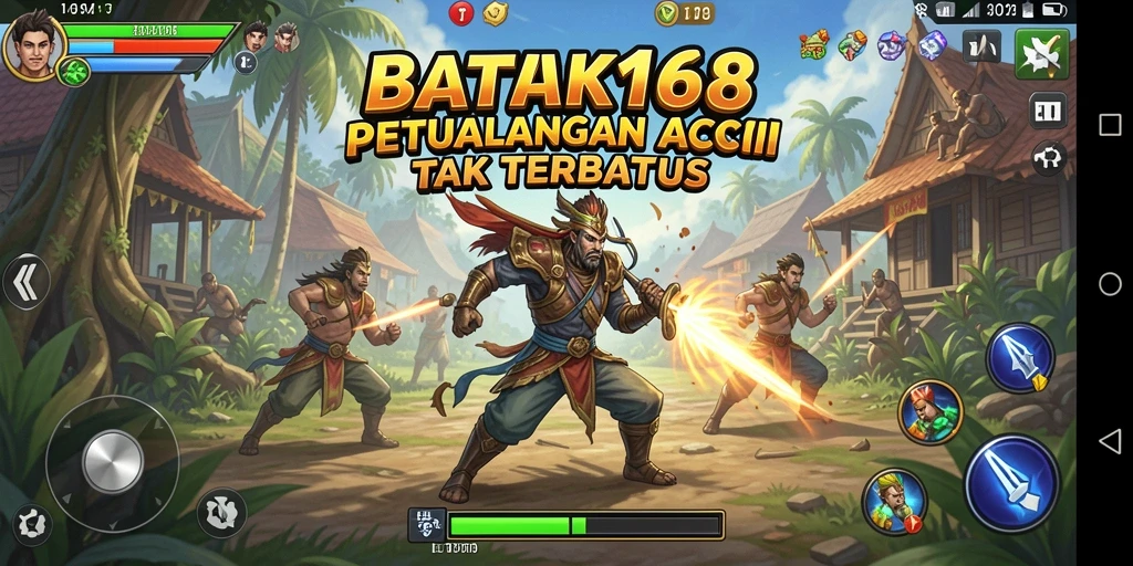 Tampilan gameplay menegangkan dalam BATIK168 dengan aksi seru.
