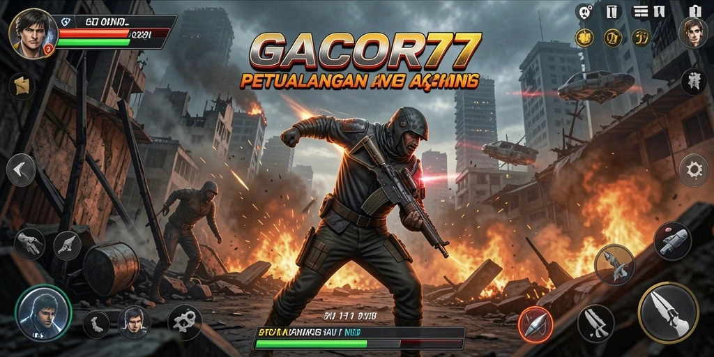 Screenshot GACOR77 menampilkan gameplay aksi yang mendebarkan.