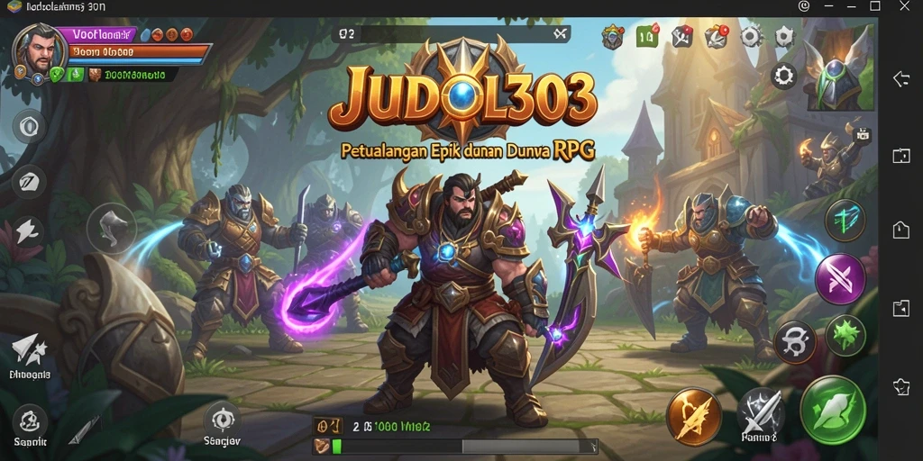 Tampilan yang menakjubkan dari gameplay RPG JUDOL303.