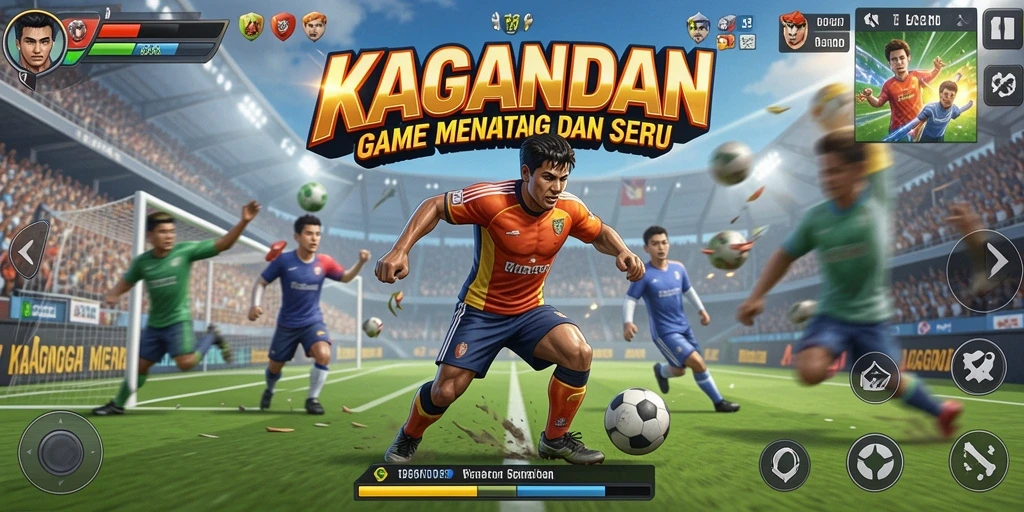 Tangkapan layar gameplay KAGANDAN dengan aksi olahraga seru.