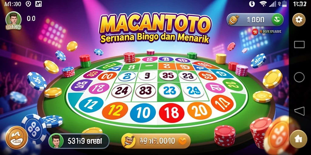 Screenshot gameplay <strong>MACANTOTO</strong> menampilkan suasana Bingo yang seru dan interaktif.