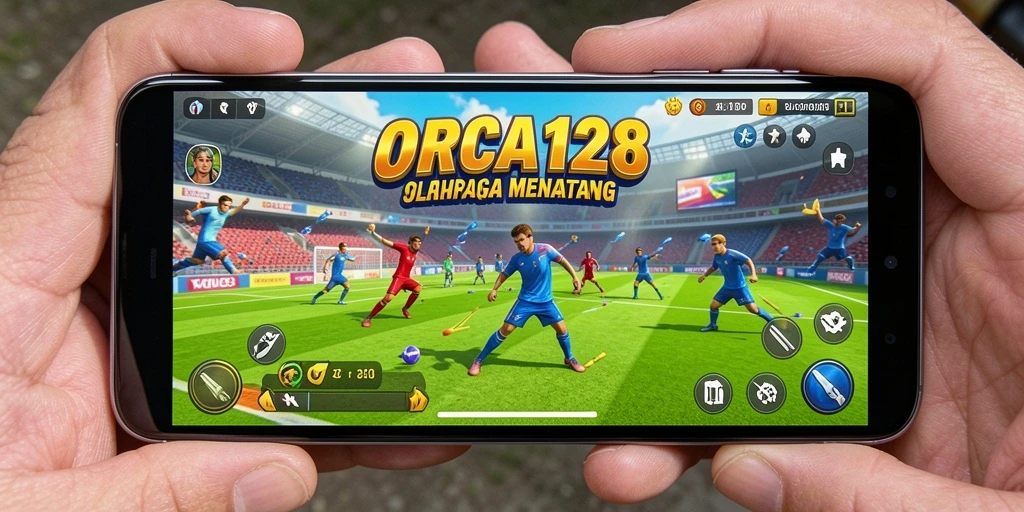Tampilan gameplay menarik ORCA128 dalam aksi olahraga.