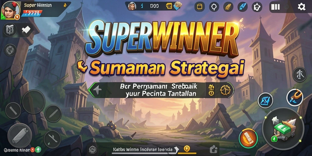 Tampilan gameplay SUPERWINNER yang strategis dan penuh tantangan.